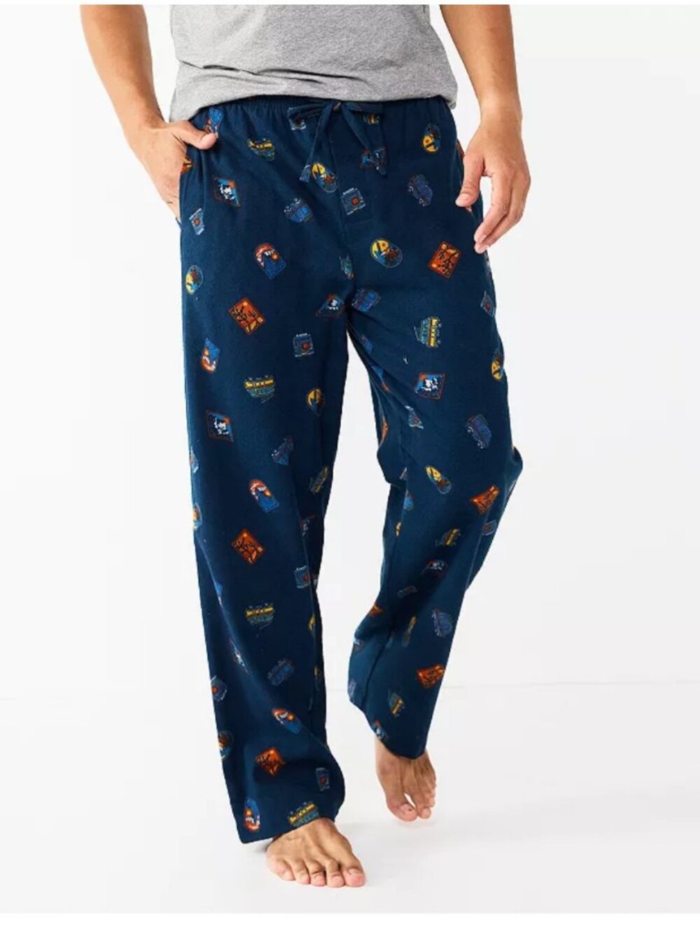 NWT! Sonoma Goods For Life Men's XL Flannel Pajama Pants Navy